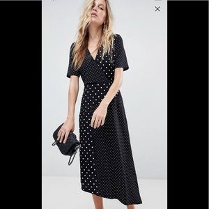 ISO midi polka dot dress